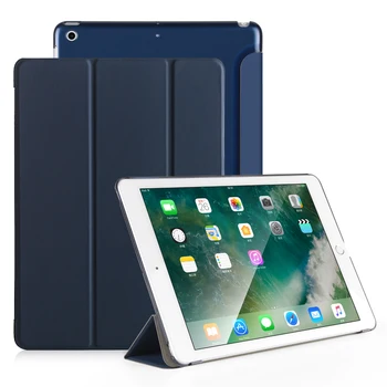Case For iPad Pro 10.5 9.7 2017 2018 6-osios, 7-osios Kartos Pu Odos Smart Cover iPad Air 2 3 10.2 2019 2020 PC Hard Back Atveju