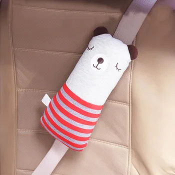 CDCOTN Mielas Animacinių filmų Medvilnės Automobilių saugos Diržų Pečių Pagalvėlės Dangtis Saugos Sėdynės Pagalvę antifrikciniai Miego Pagalvėlės Vaikams Kūdikių Vaikas