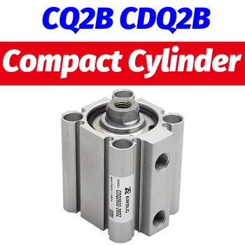 CDQ2B32-20DZ Kompaktiškas Cilindras, Dvigubo veikimo Vieno Strypo CQ2B32-75DZ Su automatinio perjungimo eiga 5-100mm CQ2A32-30DCZ CDQ2A32-50DZ-M9B