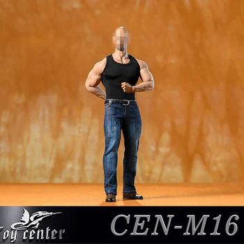CEN-M16 1/6 veiksmų skaičius, drabužiai, sportinė liemenė & džinsai kostiumas Tilptų 12