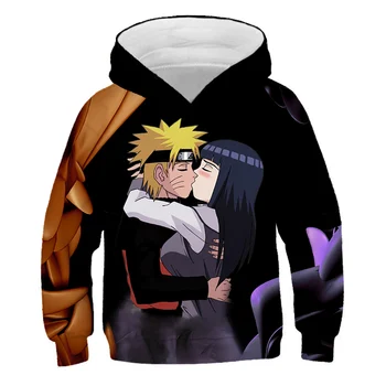 Childen Naruto mados Cool marškinėlius Hoodies Berniukų/mergaičių 3D spausdinimo NARUTO Karšto Stiliaus Streetwear ilgomis rankovėmis Hoodie 3D VAIKAI Viršų