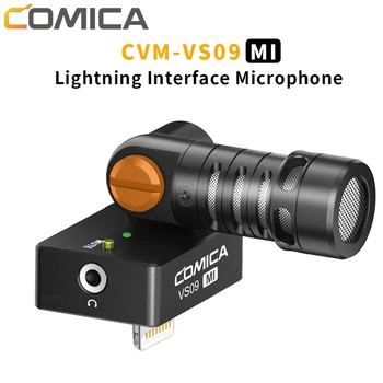 COMICA BTM-VS09 MI Kondensatoriaus Vaizdo Vlogging Įrašymas Mikrofonas Žaibo Sąsaja Mic iPhone 6 7 8 X 