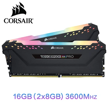 CORSAIR Vengeance RGB PRO RAM 16GB 2X8GB Dual-channel DDR4 16GB 32GB atminties PC4 3000Mhz 3200Mhz 3600Mzh DIMM Memoria Modulis