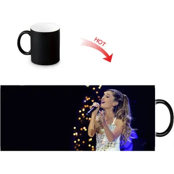 Custom Ariana Grande Magic Puodelis Asmeninį Puodeliai Karščiui Jautrus Spalva Keičiasi Kavos Puodelį, Keramikos, Magiški Puodeliai Dovana