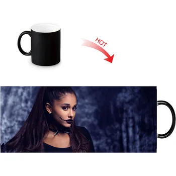 Custom Ariana Grande Magic Puodelis Asmeninį Puodeliai Karščiui Jautrus Spalva Keičiasi Kavos Puodelį, Keramikos, Magiški Puodeliai Dovana
