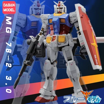 DABAN 6628 Gundam modelis MG 1/100 RX-78-2 Kovotojas Ver.3.0 Mobiliojo Tiktų vaikams, žaislai