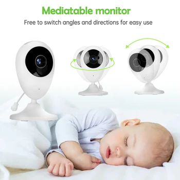 DANMINI Kūdikio stebėjimo SP880 2,4 colių Belaidžio LCD Monitorius Su Kamera, Naktinio Matymo Temperatūros Stebėsena, Priežiūra, Audio, Video