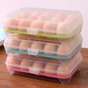 Daržovių Ir Plastikinių Kiaušinių Konteinerių Atveju Šaldytuve Šviežios Saugojimo Boxs Virtuvės Įrankiai Nešiojamų Laukinių Iškylą Kiaušinių Organizatorius/
