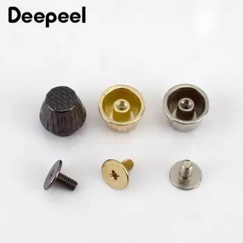 Deepeel 10/20pcs 7.5x8x12mm Lanko Iškilumo Vinys, Kniedės, Varžtai, skirti Krepšys Apačioje Dekoratyviniais Smeigės Mygtuką Aparatūros 