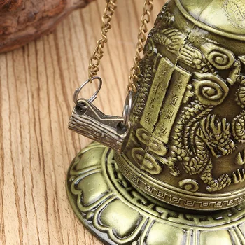 Derliaus Dragon Bell Apdailos Budistų Papuošalų Sėkmės Varpas Bronzos Užraktas, Vienuolis, Namo, Biuro, Dekoratyvinis Iliustracijos