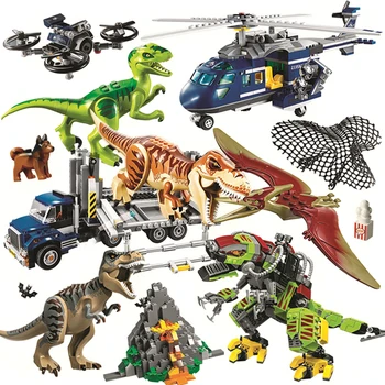 Dinozaurai World Series Tyrannosaurus Breakout Statyba Blokai, Juros Pastatyti Suderinama Plytų Žaislas Berniukams, Vaikų