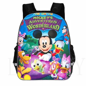 Disney Baby Animacinių Filmų Spausdinti Kuprinę, Berniukams, Mergaitėms, Vaikams, Mielas Peliukas Mikis Bookbag Mada Vaikams Kuprinė Minnie Mouse Krepšys