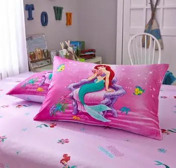 Disney Medvilnės pagalvių Užvalkalai shams 1pcs Animacinių filmų Princesė Užšaldyti Elsa Sofija Sniegas, Baltas kelias Pagalvę Padengti Dekoratyvinių 48x74cm