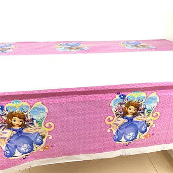 Disney Sofija Temą Gimtadienio Vienkartinės Lėkštės Puodeliai, Servetėlės Princesė Dekoracijos Staltiesė Baneriai Šalies Prekių