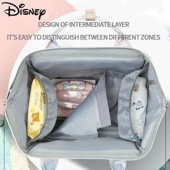 Disney USB Daugiafunkcį Vystyklų Krepšys, Kuprinė Didelės Talpos, Kūdikių Priežiūros Krepšys Motina Vandeniui Šlapias Maišas Kūdikių Vystyklų Krepšiai Saugojimo Krepšys