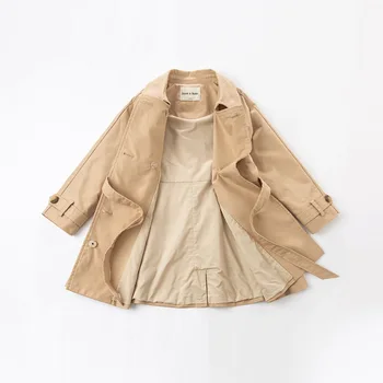 DKY16566 dave bella pavasarį vaikų mergaičių mados lankas kietas kišenės kailis mielas vaikams viršūnes aukštos kokybės viršutinių drabužių siuvimas