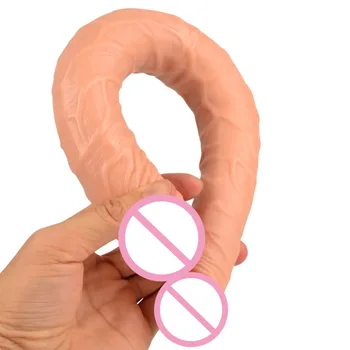 Double Dong Dildo Lesbiečių Sekso Žaislai Moterims, Dvigubo Baigėsi Dildo Gode Gėjų Ilgai Didžiulis Dildo Realistiškas Penis 3 Dydis Dvigubą Vibratorių
