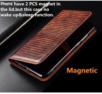 Driežas modelio natūralios odos originali flip case kortelės lizdo laikiklį, Huawei P10 Plius/Huawei P10/Huawei P10 Lite telefono maišelį atveju