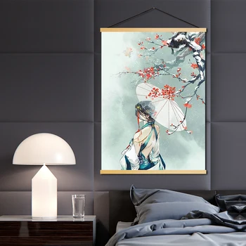 Drobė Nuotrauką Namų Dekoro Šiaurės Didmeistris iš Demoniškas Auginimo Spausdinti Anime Mediniai Pažymėkite Kabo Tapybos Sienos Meno Plakatas