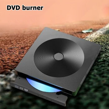 DVD ROM Portatil Lector DVD Externo Ultra Plonas Išorinis Optinių Diskų, USB 3.0 USB C Tipo CD, DVD DISKŲ įrašymo įrenginį PC