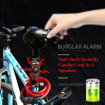 Dviračio Galinis Žibintas USB Mokestis Belaidžio Nuotolinio Valdymo Uodega Lempa Dviratis Finder Žibintų Ragų Sirena, Įspėjamieji Anti-theft Alarm#T3