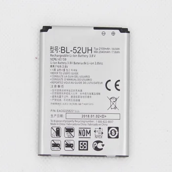 Dėl LG BL-52UH Baterija LG Dvasia H422 D280N D285 D320 D325 DUAL SIM H443 Pabėgti 2 VS876 L65 L70 MS323 2100mAh Baterija