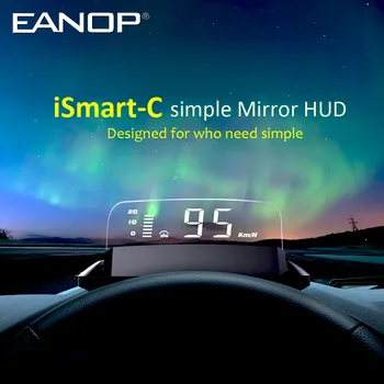 EANOP iSmart-C 2020 Naujausias HUD Veidrodis Head up display OBD2 Greitis (APS / min Projektorius Įtampa Naftos Suvartojimo stebėjimą