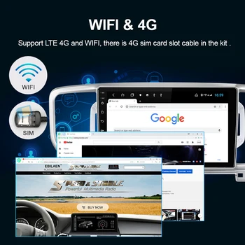 EBILAEN Automobilio Multimedijos Grotuvo KIA Sportage 4 KX5 2016-2019 Android 10.0 Autoradio GPS Navigacijos DSP IPS Headunit 4G Stereo