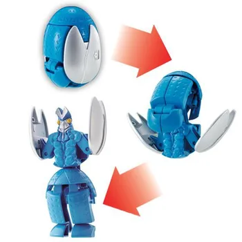 ECRODA 4PCS/DAUG Deformuoti Kiaušinių Ultraman Transformacijos Robotas Naujovė Švietimo UltramanS Monstras Žaislas Lauke Nr.