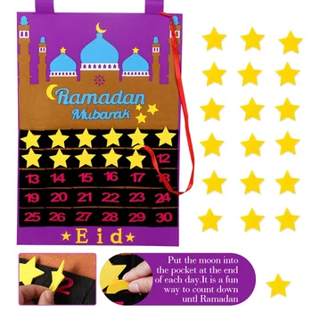 Eid Mubarakas Advento Kalendorius Kabo Manė, Atgalinės atskaitos Ramadanas Kalendorius Vaikas Dovana Ramadanas Papuošalai Namuose Šalis 