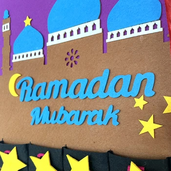 Eid Mubarakas Advento Kalendorius Ramadanas Papuošalai namuose Kabo Manė, Atgalinės atskaitos Kalendorius lamic Musulmonų Vaikai Dovanų Eid Šalis Tiekimo