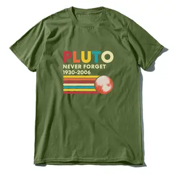Envmenst medvilnės marškinėliai vyrams Plutonas Niekada Nepamirškite, 1930 m. 2006 m raidė t-shirt apvalus kaklas trumpas rankovėmis atsitiktinis viršūnes vyrų XS-3XL