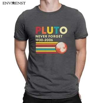 Envmenst medvilnės marškinėliai vyrams Plutonas Niekada Nepamirškite, 1930 m. 2006 m raidė t-shirt apvalus kaklas trumpas rankovėmis atsitiktinis viršūnes vyrų XS-3XL