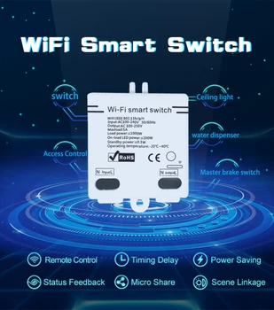 EWelink WIFI Smart Switch Belaidžio Nuotolinio Valdymo WiFi Smart Home Modifikuoti Priedai 