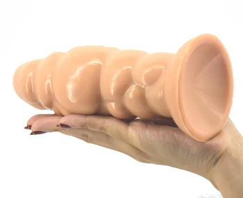FAAK big butt plug su siurbtuko silikono analinis kaištis raumenų tekstūros analinis plėtra dilator sekso produktai masturbator sekso žaislai