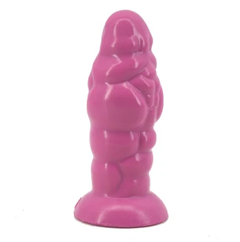 FAAK big butt plug su siurbtuko silikono analinis kaištis raumenų tekstūros analinis plėtra dilator sekso produktai masturbator sekso žaislai