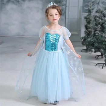 Fancy Dress Cosplay Kostiumu Mergina Suknelės Fantasia Menina Princesė Kalėdų Helovinas Šalis Vestido Suknelė