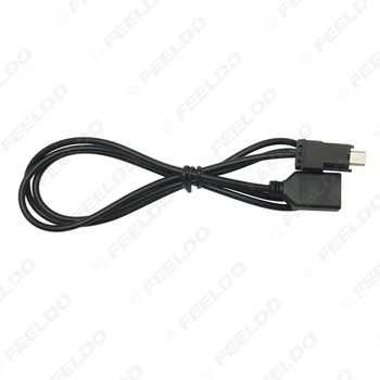 FEELDO 10vnt Automobilių Garso Radijas, USB į Mini USB Jungiklis Laido Adapteris, skirtas 