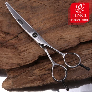 Fenice 6.0 colių Profesionalios plaukų kirpimo žirklės kirpykla žirklės salonas žirklės mados lenktos žirklės plaukų