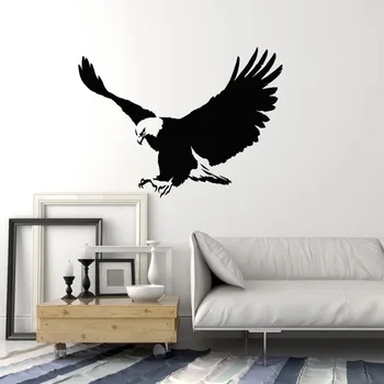 Flying Eagle Sienos Lipdukas Didelis Paukščių Genčių Stiliaus Vinilo Langų Lipdukai Kietas Gyvūnų Dailės Freskos Namų Dekoro, Miegamojo Vyras Urvas M810