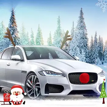 Fowecelt Kalėdų 2020 Papuošalai, Namų Lauko Kalėdų Dovana Automobilio šiaurės Elnių Ragų, Kalėdų Rinkinys Naujųjų Metų Dekoracijas 2021