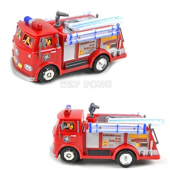 GAISRININKAS SAM Anime Žaislas Sunkvežimis Fire Truck Automobilių Vaikams, Žaislai, Muzikos LED Šviesos Berniukas Žaislas Švietimo Elektroniniai Žaislai Spalvos Langelį