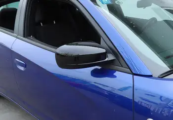 Galinio vaizdo Veidrodis Padengti Apdaila Apdaila Lipdukas, Decal Dodge Įkroviklis 2010-2019 ABS Anglies Pluošto, Automobilio Išoriniai Priedai