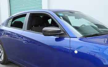 Galinio vaizdo Veidrodis Padengti Apdaila Apdaila Lipdukas, Decal Dodge Įkroviklis 2010-2019 ABS Anglies Pluošto, Automobilio Išoriniai Priedai