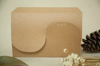 Gamtos Kraftpopieris Cake Box,Šalis, Dovanų Pakavimo Dėžutės,Slapukas/Saldainiai/Riešutų Box/ 