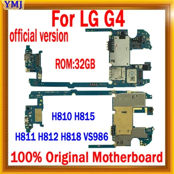 Geras, Patikrintas LG G4 H815 H810 H811 H812 VS986 Plokštė,32GB Original atrakinta Mainboard su pilna Žetonų,Nemokamas Pristatymas