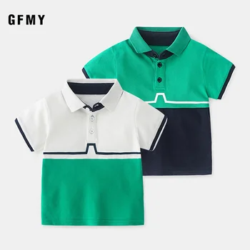 GFMY 2020 Naujas Vasaros trumpomis rankovėmis 2 Spalvos Siūlėmis Laisvalaikio Kūdikių Marškinėliai 2year Komfortą medvilnės Vaikai Viršų