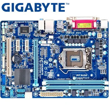 GIGABYTE GA-B75M-D3V Darbastalio Plokštė B75 Socket LGA 1155 i3 i5 i7 DDR3 32G Micro ATX Originalus B75M-D3V Panaudota