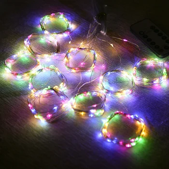 Gimdymo 3x1/3x2/3x3m USB LED String Light Christmas Garland Lauko Kalėdų Dekoracijas Namuose Naujųjų Metų Navidad Namų Dekoro