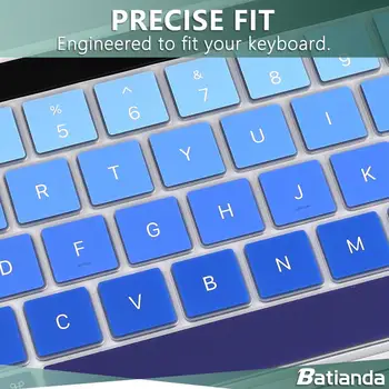 Gradiento spalvos MUMS Amerika anglų Klaviatūra, Padengti Odą Naujas Macbook Pro 13 